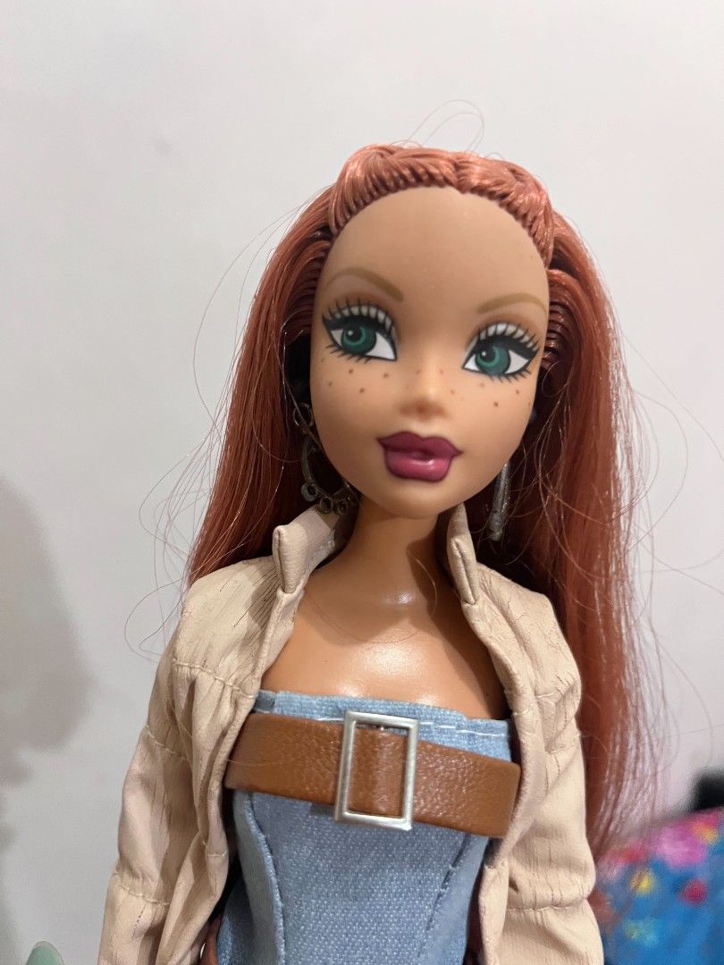 My Scene Doll Kenzie (Category: Kids Toys) located in Quezon City. Submitted by mysceney2k (Listing ID 1451512298, Image 2). Description: - My Scene doll - Long, wavy red hair - Outfit: Denim dress with belt, light jacket, and boots - Features visible freckles and makeup - Ideal for collectors or play.