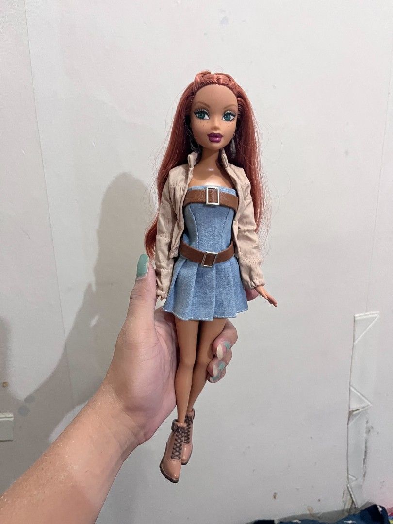 My Scene Doll Kenzie (Category: Kids Toys) located in Quezon City. Submitted by mysceney2k (Listing ID 1451512298, Image 1). Description: - My Scene doll - Long, wavy red hair - Outfit: Denim dress with belt, light jacket, and boots - Features visible freckles and makeup - Ideal for collectors or play.