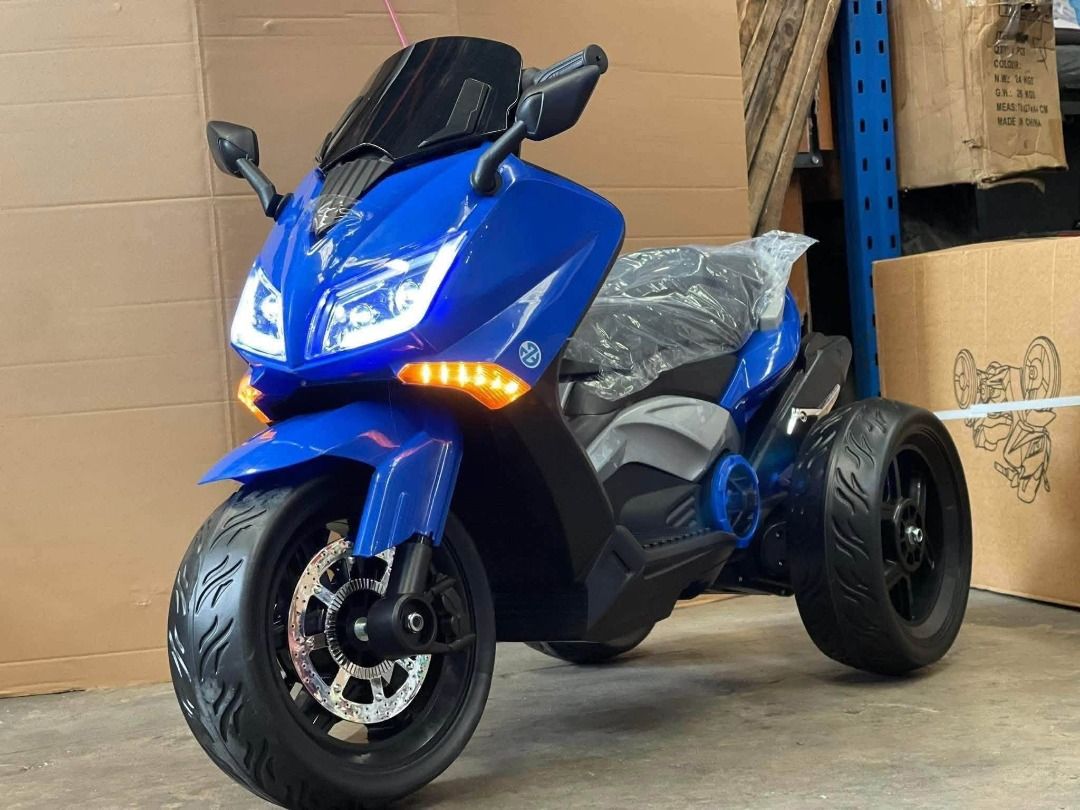 Nmax Motorcycle for kids (1800) (Category: Motorbikes for Sale) located in Pasay City. Submitted by joyful_mayette (Listing ID 1451344796, Image 1). Description: Nmax Motorcycle for kids (1800) Price: 6,000PHP Colors: Red, Blue, and White 🔴Rubber tires 🔴Leather seat 🔴2gears/with USB/Mp3 🔴Suitable for ages 3-8 years old 🔴Ideal gift for kids 🔴We do Shipping Nationwide For inquiries and to order: PM me on Facebook or Call/text me on 0915417896