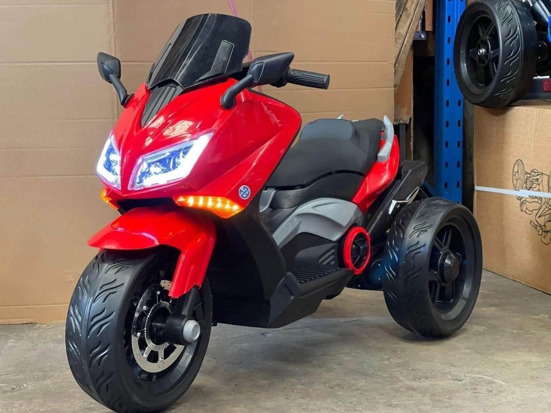 Nmax Motorcycle for kids (1800) (Category: Motorbikes for Sale) located in Pasay City. Submitted by joyful_mayette (Listing ID 1451344796, Image 3). Description: Nmax Motorcycle for kids (1800) Price: 6,000PHP Colors: Red, Blue, and White 🔴Rubber tires 🔴Leather seat 🔴2gears/with USB/Mp3 🔴Suitable for ages 3-8 years old 🔴Ideal gift for kids 🔴We do Shipping Nationwide For inquiries and to order: PM me on Facebook or Call/text me on 0915417896