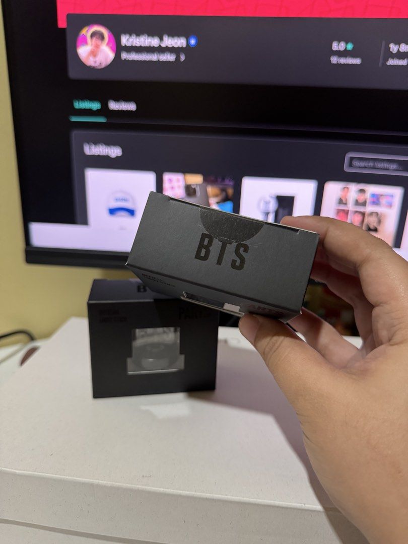 [ONHAND] BTS Official Light Stick Ver.4 Parts - BTS version (Category: K-Wave Merchandise) located in Davao. Submitted by gamergirl0717 (Listing ID 1451450897, Image 3). Description: Price + LSF ✔️ 2pcs available 📍 Davao City.