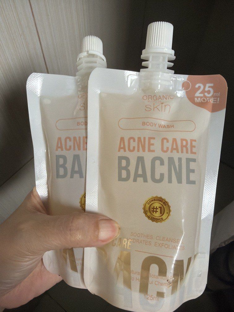 Organic Skin Bacne 2 pcs (Category: Body Care) located in Bulacan. Submitted by karisma_noverra (Listing ID 1451361417, Image 1). Description: Not opened.