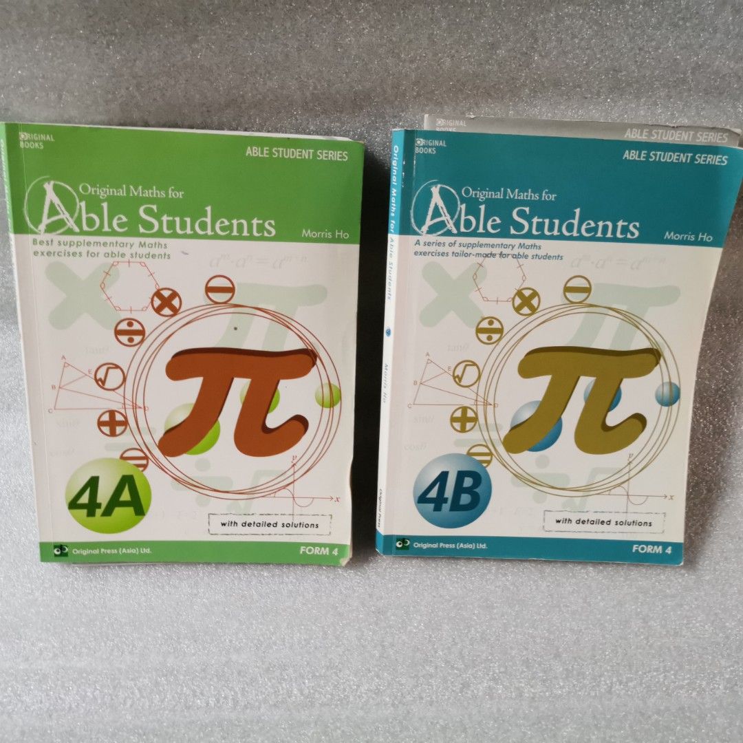 Original Maths for Able Students （分類：教科書）位於 Hong Kong。 由 wingho1688 提交（商品編號 1451481042，圖片 1）。簡介： Original Maths for Able Students $30 每本 $50 全要。