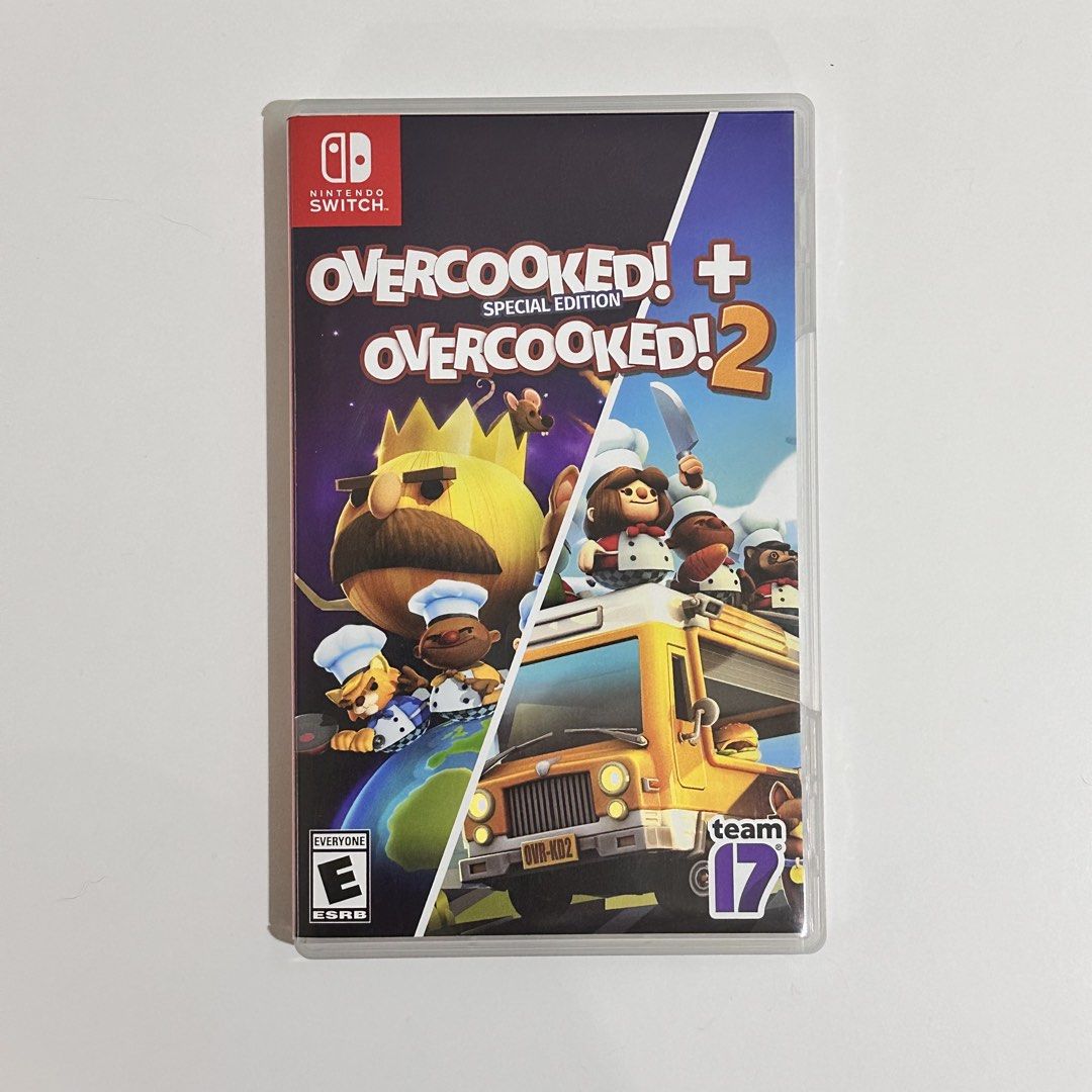Overcooked + Overcooked 2 (Category: Nintendo) located in Paranaque City. Submitted by declutteringdolly (Listing ID 1451423567, Image 1). Description: 🎮 Includes both Overcooked and Overcooked 2 on one physical game card. 👾 Perfect for party play, co-op challenges, and endless kitchen mayhem! 🇺🇸 USA version. 🍳 No issues. 🛵 Shipping cost c/o buyer. 🗺️ Item location: Moonwalk, Parañaque .