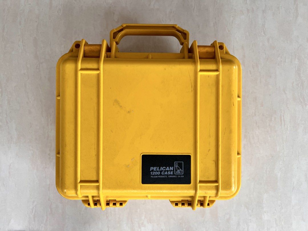Pelican Case 1200 – Second-Hand (Good Condition) (Category: Camera Bags & Carriers) located in Quezon City. Submitted by mybee (Listing ID 1385437809, Image 1). Description: * Ideal for cameras, tools, electronics, or any gear that needs reliable protection. * product dimension 10.62 x 4.87 x 9.68 inches * Weight 2.86 pounds * shows discoloration and scratches from normal use, but it’s fully functional. * Foam inserts are intact * please refer to