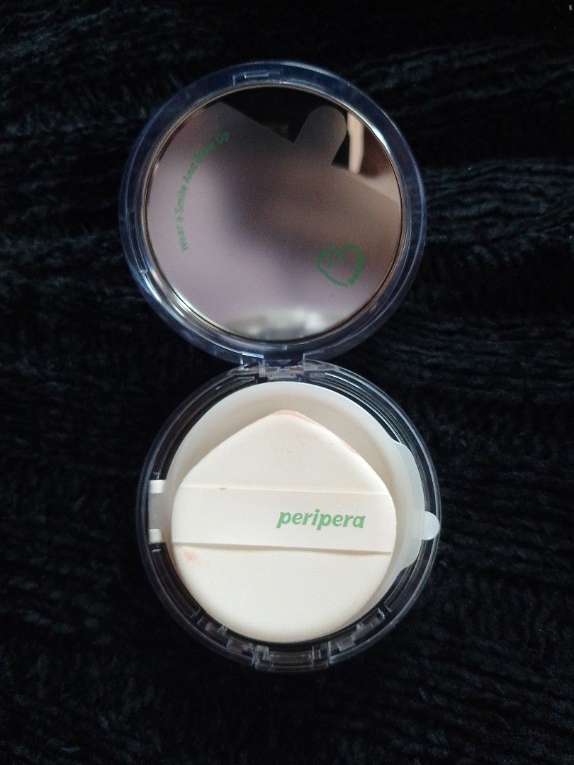 Peripera Cushion (Category: Makeup) located in Bacoor. Submitted by declutter_grly (Listing ID 1451333671, Image 2). Description: ✿ naswatch lang, not my shade! ✿ already sanitized ✿ 01 PURE shade ✿ need to declutter makeups since madami na sya at di lahat nagagamit ✿ get 3 or more makeup, ill give discount.
