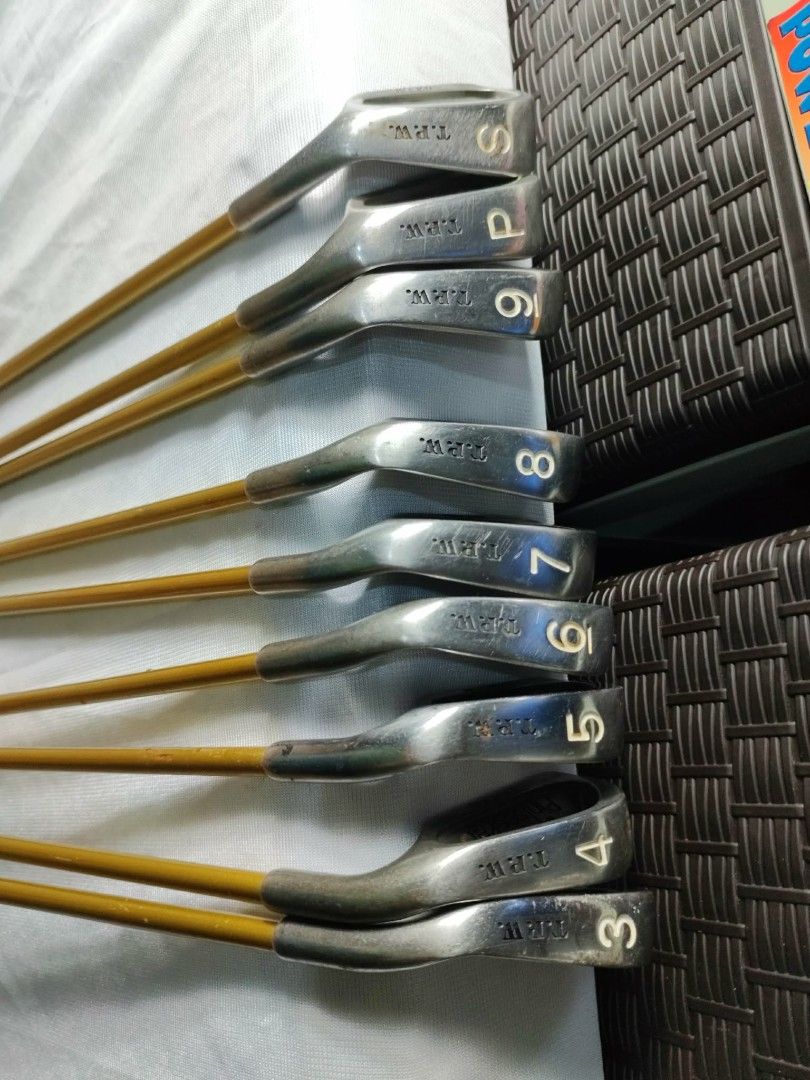Pinseeker Super Gold Golf Iron Set (Category: Golf) located in Manila. Submitted by meiyeon2 (Listing ID 1451345708, Image 2). Description: - Set of Pinseeker Super Gold golf irons - Includes: S, Pitching Wedge (P), 9, 8, 7, 6, 5, 4, and 3 irons - Made in USA - Pre-owned but with plenty of life left - Ideal for golfers looking to improve their game or beginners -BUDGET FRIENDLY FOR PLANNING TO STARTO PRACTICING GOLF.. .