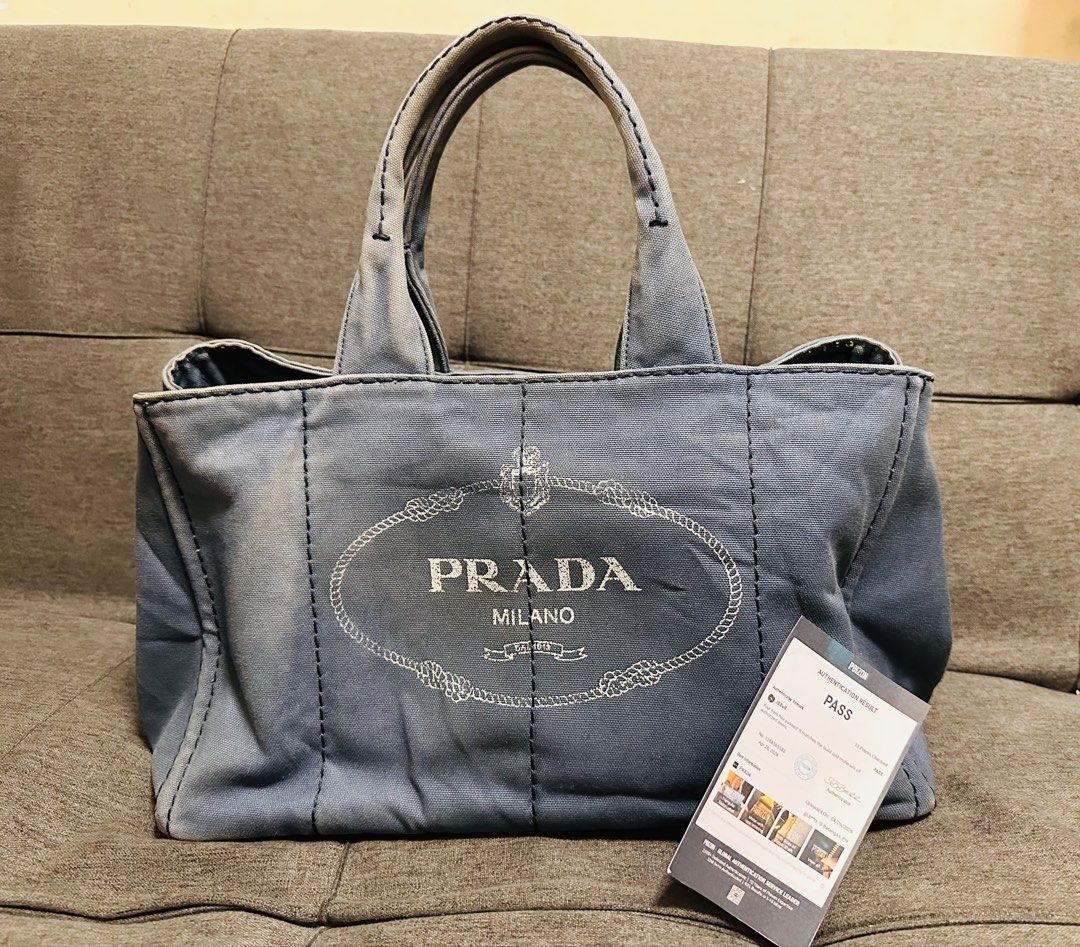 Prada Canapa Large (Category: Luxury Bags & Wallets) located in Batangas. Submitted by stopandshopforluxury (Listing ID 1451433257, Image 1). Description: Guaranteed Original 💯 With COA no flaws, normal sign of usage only.