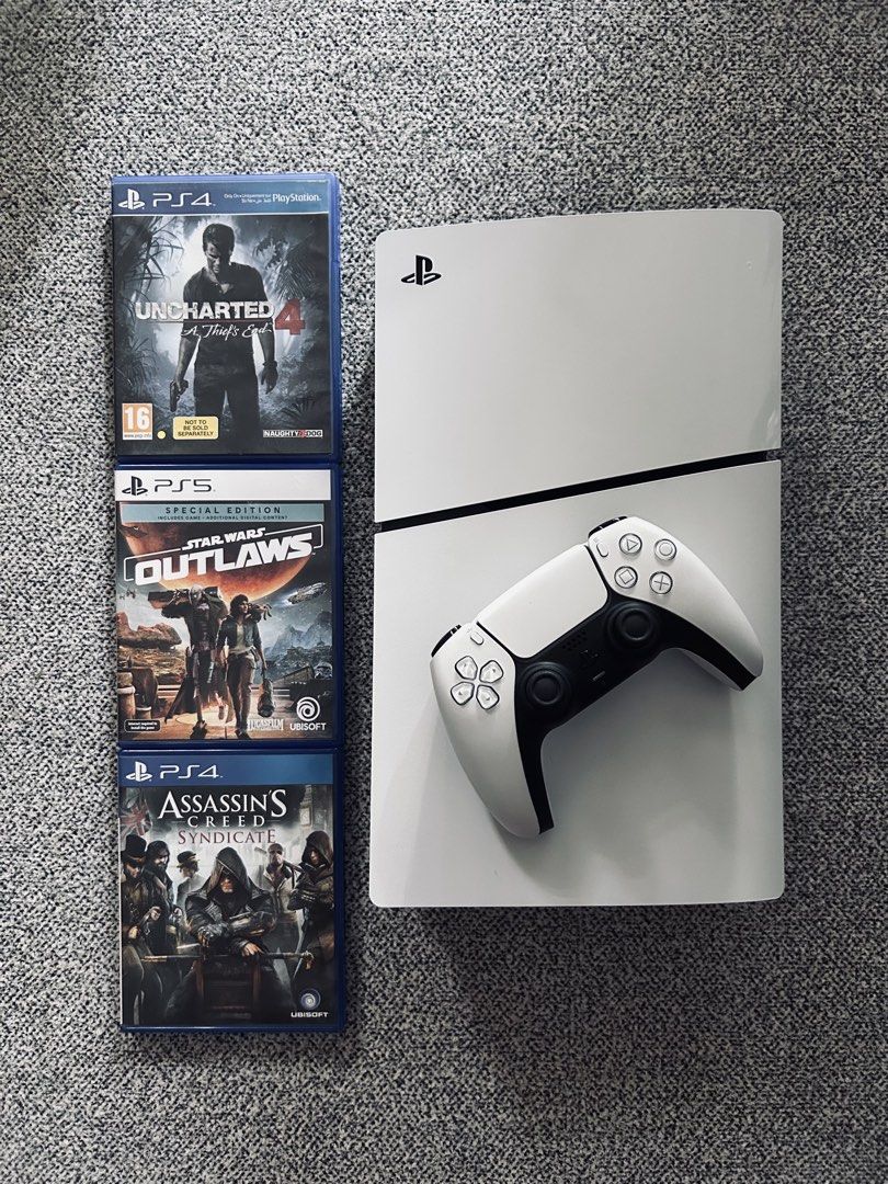PS5 SLIM BRAND NEW CONDITION (Category: PlayStation) located in Manila. Submitted by zavgamingshop (Listing ID 1451486253, Image 2). Description: FOR SALE — PlayStation 5 SLIM DISC EDITION 25 TOTAL GAMES INCLUDED • 3 PHYSICAL GAMES • 22 Digital Games WITH NBA 2K26 • 1 DualSense DS5 Controller • Complete Cables & Box • With Warranty Brand New Condition No Issue • Plug and Play Cash on Delivery Available Location: Valenzuela.