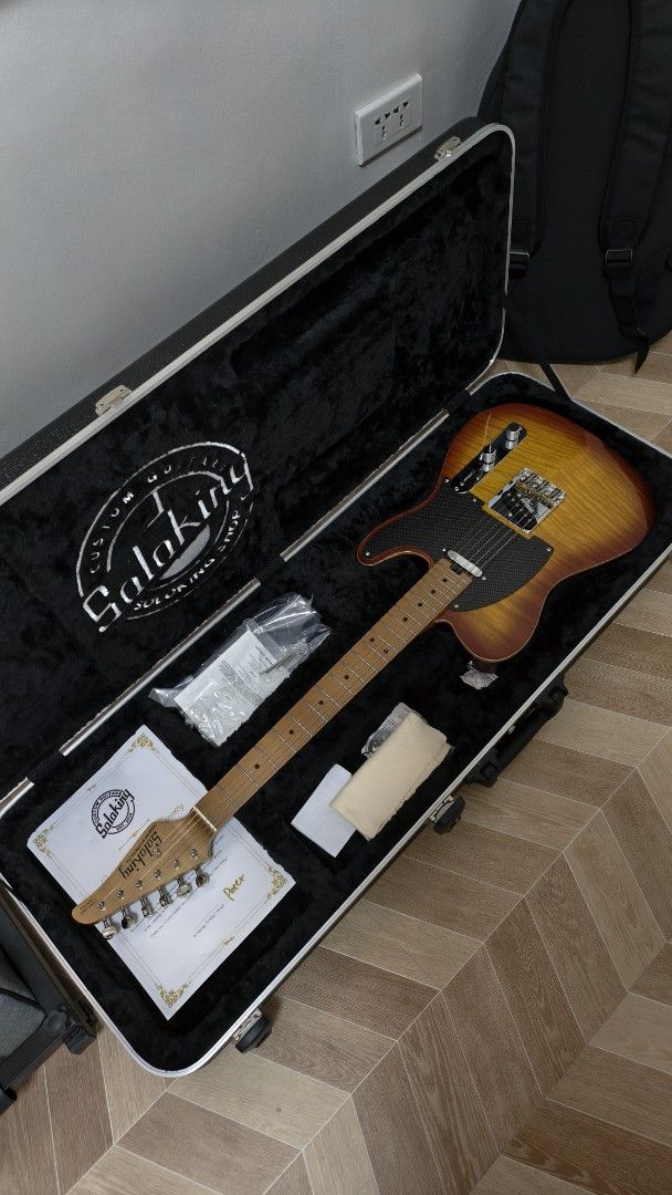 Soloking MT-1 FM Artisan Telecaster (Category: Musical Instruments) located in Dasmarinas. Submitted by klaide92 (Listing ID 1451467388, Image 1). Description: Selling my Soloking MT-1 FM Artisan Honeyburst. Bought brand new and only used for around 2 months for bedroom playing. The guitar is in like-new condition with no scratches, dents, or issues. Plays and sounds excellent. Specs and quality speak for themselves. Inclusions: ✅ Original hardca