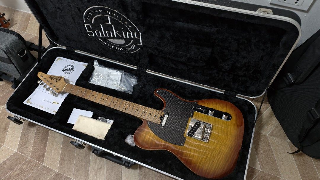 Soloking MT-1 FM Artisan Telecaster (Category: Musical Instruments) located in Dasmarinas. Submitted by klaide92 (Listing ID 1451467388, Image 2). Description: Selling my Soloking MT-1 FM Artisan Honeyburst. Bought brand new and only used for around 2 months for bedroom playing. The guitar is in like-new condition with no scratches, dents, or issues. Plays and sounds excellent. Specs and quality speak for themselves. Inclusions: ✅ Original hardca