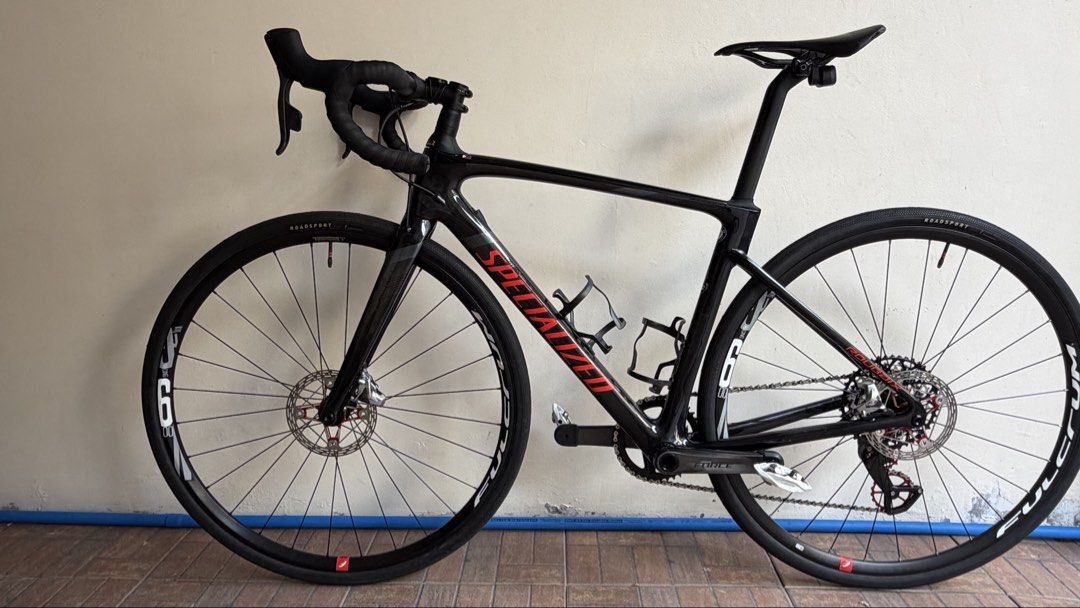 Specialized Roubaix , Size 52 (Category: Bicycles) located in Taguig. Submitted by c00lafu (Listing ID 1438750068, Image 3). Description: - Specialized Roubaix Size 52 - 2020 model - Acquired Dec 2021 - Future Shock Front suspension - Specialized Stem 80mm - Specialized Dropbars 380mm - SRAM groupset SRAM RED D1 Shifters and Brake Calipers SRAM RED XPLR RD 10-44t CERAMIC SPEED OSPW GARBARUK 10-44t Cassette (Lighter than SRAM RED XPLR 10-44t) SRAM