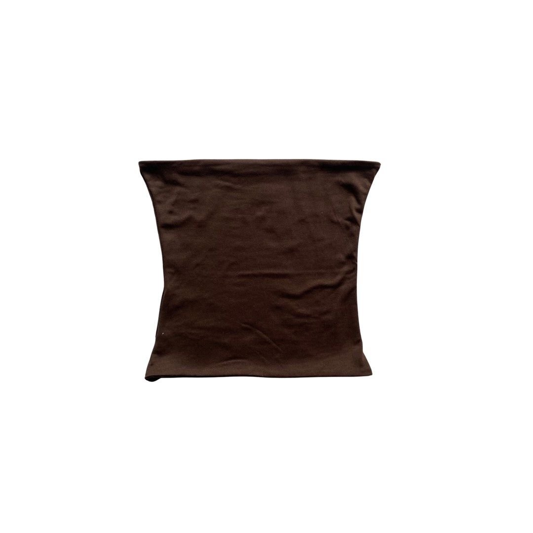 sponty coffee brown tube top (Category: Sleeveless) located in Manila. Submitted by reducse (Listing ID 1451340726, Image 1). Description: sponty coffee brown tube top size: s mine 𖤓 60.