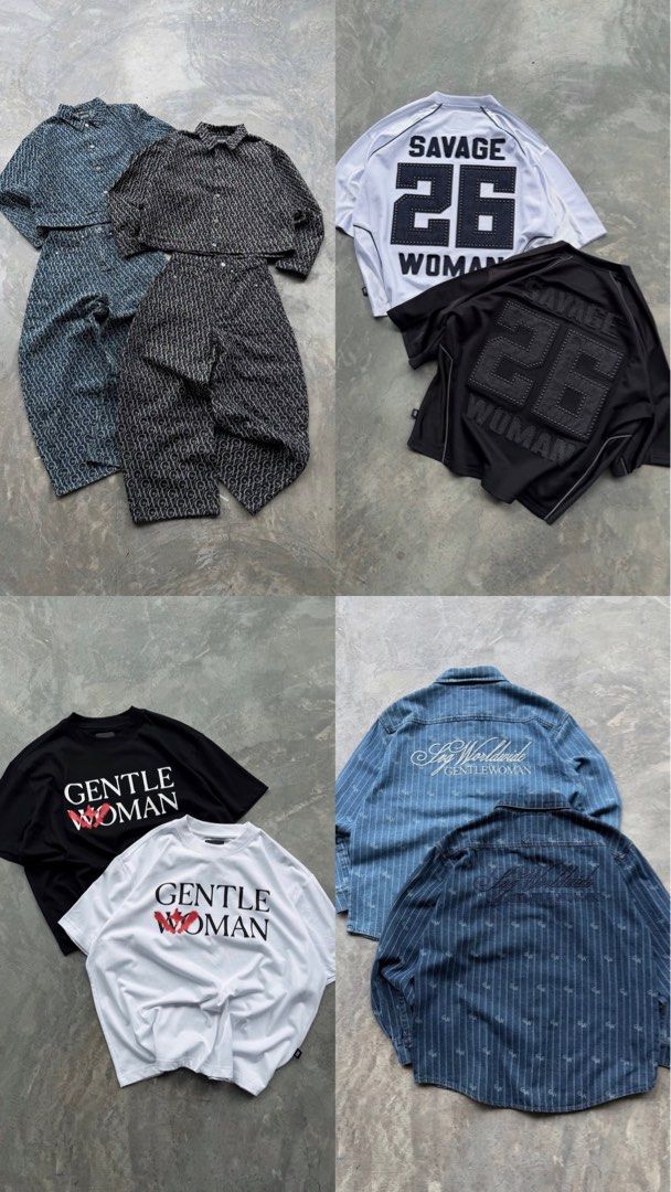 SVG X GENTLEWOMAN JULY COLLECTION🖤 (Category: Tote Bags) located in Shah Alam. Submitted by melopie.clothingg (Listing ID 1451381011, Image 2). Description: BISMILLAH SVG X GENTLEWOMAN CONFIRM SLOT AVAILABLE TO ORDER NOW!🖤 Price List: POLO - RM449 KEMEJA - RM379 DENIM SET - RM749 NFL JERSEY - RM449 TEE - RM269 TANKTOP - RM209 BABY TEE - RM209 SKIRT - RM239 CAP - RM270 DUFFLE BAG - RM529 HANDBAG - RM349 TOTEBAG - RM349 *LAST ORDER 26/7*❗️Depo/Sp
