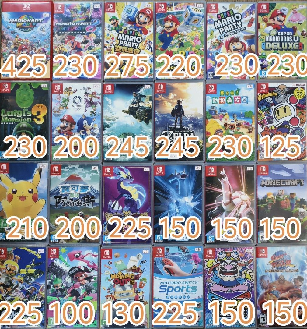 switch games （分類：Nintendo 任天堂）位於 Hong Kong。 由 tinfoilw 提交（商品編號 1451476721，圖片 1）。簡介： 回復已滿，請看另一個po。二手遊戲，粉嶺交收或到付，歡迎諮詢。