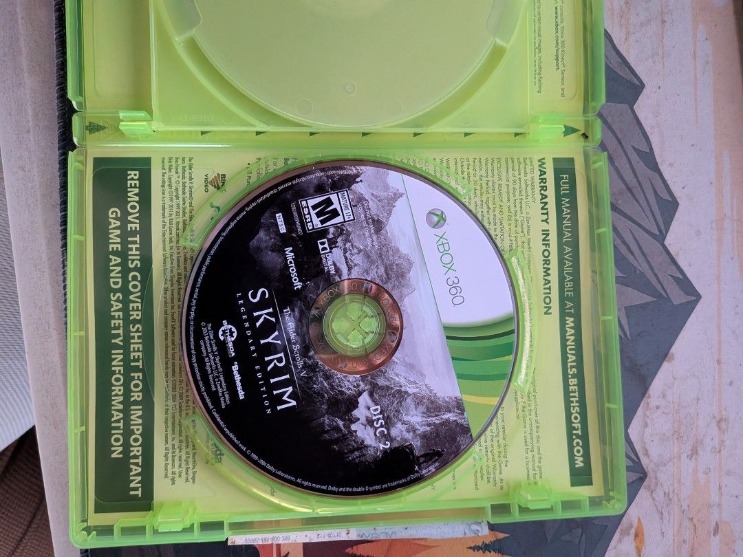 The Elder Scrolls V Skyrim Legendary Edition Xbox 360 (Category: Xbox) located in San Jacinto. Submitted by jigssaw (Listing ID 1451416185, Image 2). Description: - Skyrim Legendary Edition for Xbox 360 - Includes Dawnguard, Hearthfire, and Dragonborn DLCs - Disc 2 is included - Winner of over 200 Game of the Year awards.