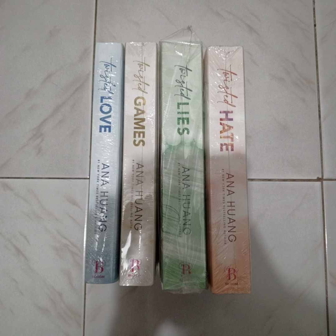 twisted series by ana huang (Category: Storybooks) located in Baliuag. Submitted by ronaldojunior (Listing ID 1451341946, Image 3). Description: books for sale - repriced❗ twisted series by ana huang - 645 each > twisted love > twisted games > twisted lies > twisted hate RFS: decluttering / need space MOD: Direct J&T / SDD (shipping fee must be shouldered by the buyer) MOP: Gcash LOCATION: Baliwag City, Bulacan Message me if you are interested. P