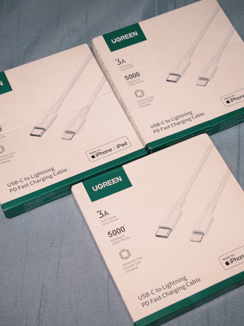 ugreen usb-c to lightning pd fast charging cable (Category: Chargers & Cables) located in Caloocan City. Submitted by minuteburger (Listing ID 1451444311, Image 1). Description: .