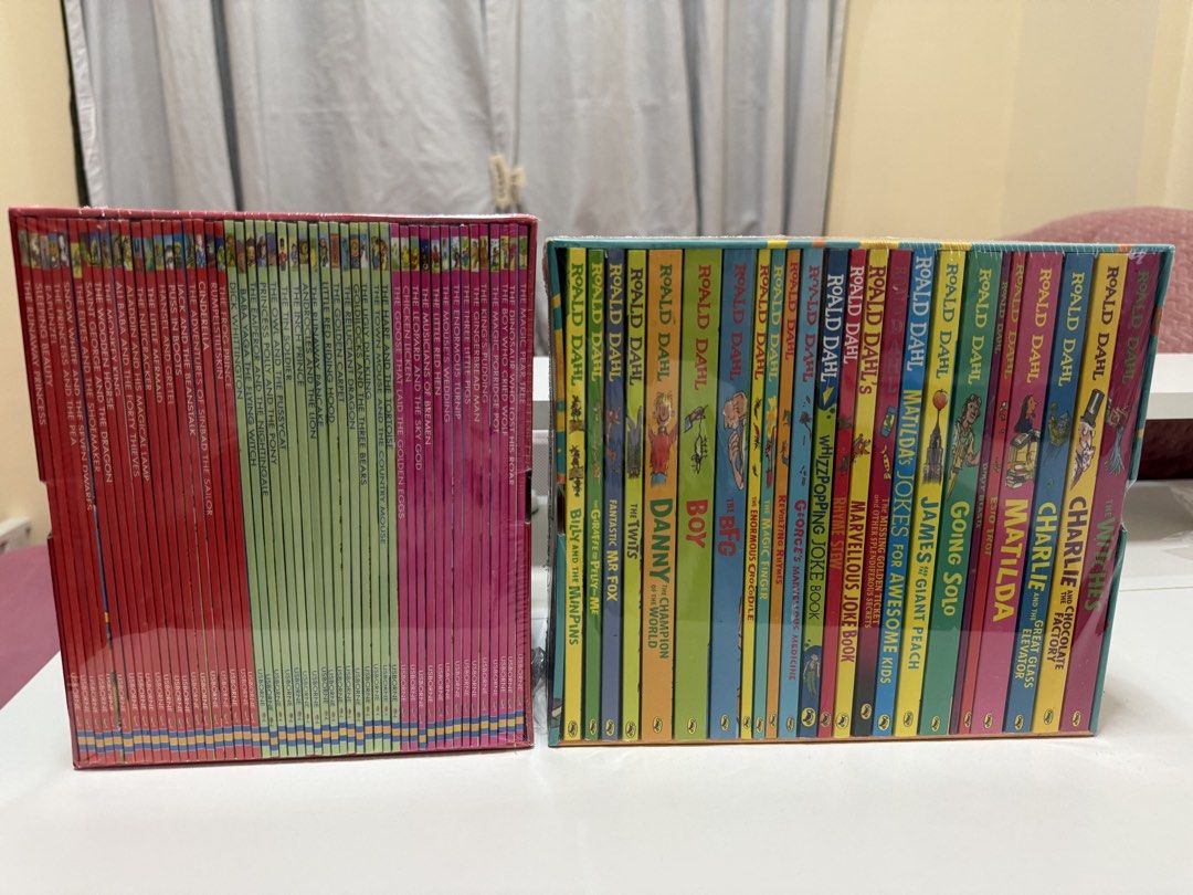 Usborne My Reading Library & Roald Dahl Book Sets (Category: Children's Books) located in Paranaque City. Submitted by hellowooorld (Listing ID 1451515469, Image 3). Description: - Usborne My Reading Library: 50 books for early readers. - Roald Dahl Collection: Features popular stories. - Both sets are brand new and sealed in plastic. - Ideal for children learning to read. Php 1900 each.