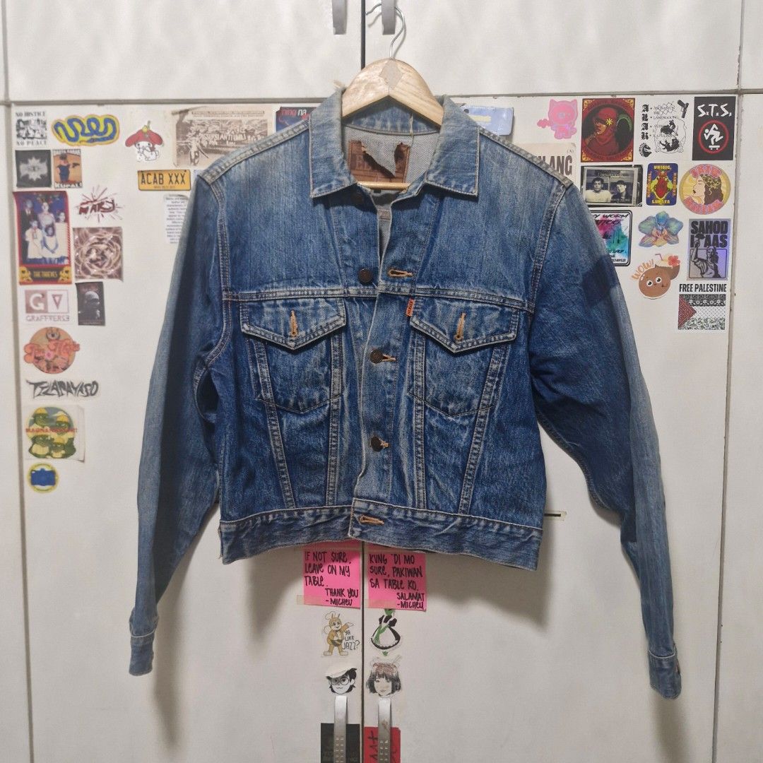 vintage edwin cropped type 3 denim trucker jacket (Category: Coats, Jackets and Outerwear) located in Cainta. Submitted by adidem (Listing ID 1451497298, Image 1). Description: lalamov jnt dm 4 more pix.