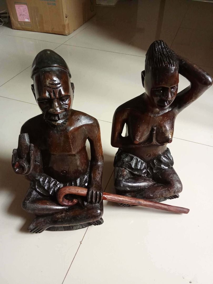 Vintage Solid Wood Sculpture 35cm height., pair at Php3,500. (Category: Other Home Decor) located in Taytay. Submitted by fastdragon-e045 (Listing ID 1451374667, Image 2). Description: Vintage Solid Wood Sculpture 35cm height., pair at Php3,500. Good condition.
