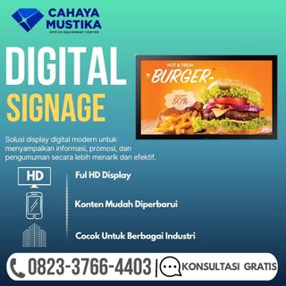 (Kategori: ) berada di . Dikirim oleh jual-digital-signage-semarang (ID iklan 1451360244, Gambar 1). Deskripsi: .