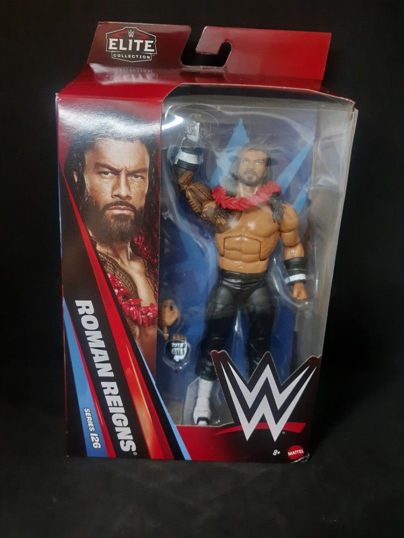 WWE Elite 126 Roman Reigns (Category: Figurines & Statues) located in San Juan City. Submitted by ged06 (Listing ID 1451359428, Image 1). Description: Title: WWE Action Figures – Mattel | Brand New, Unopened | PRICE FIXED Description: Brand new and unopened WWE Action Figures for sale! All figures are complete with accessories. Please note that while the items are in brand new condition, there may be minor cosmetic imperfections on the packaging.