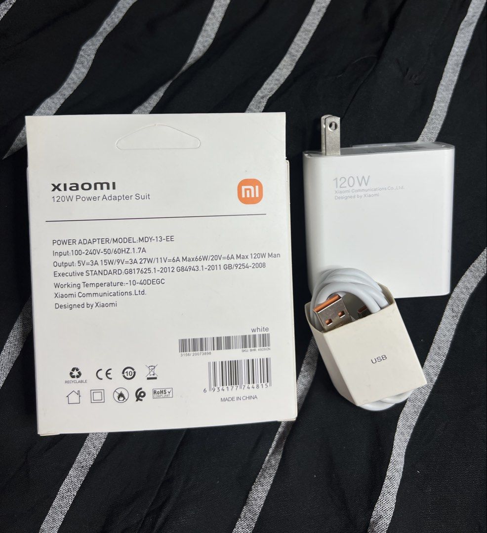 Xiaomi 120W Usb-C Power Adapter Suit (Category: Chargers & Cables) located in Manila. Submitted by as_onlineshop11 (Listing ID 1451495513, Image 2). Description: .