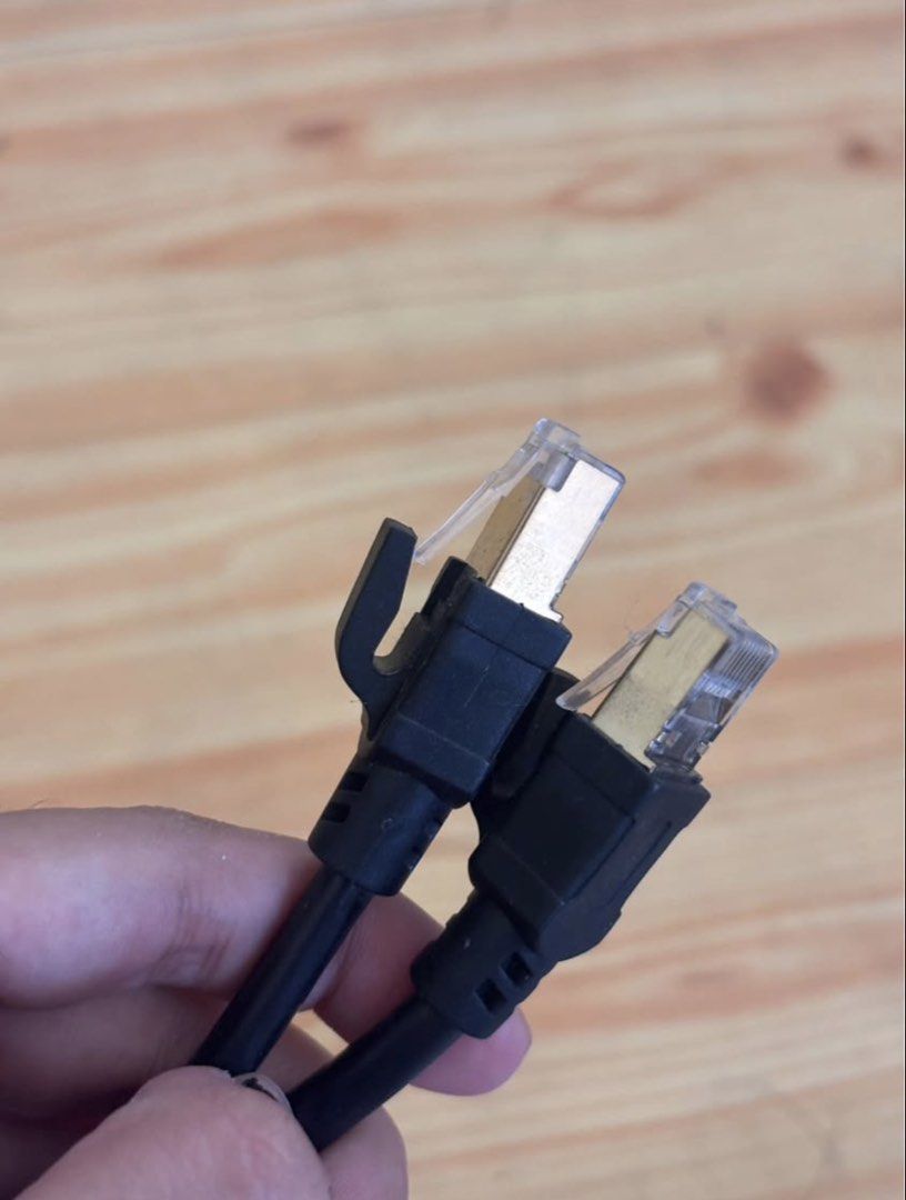 2 meters gold plated ethernet cable (Category: Computer Parts) located in Davao. Submitted by s1khye (Listing ID 1451582843, Image 1). Description: - 2 meters long - works perfectly! - i dont use it anymore since its too long for my pc and the work station gets too crowded with wires - davao area.