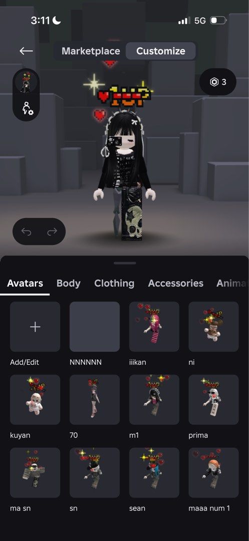 ACCOUNT ROBLOX (Category: Game Gift Cards & Accounts) located in Kuala Lumpur. Submitted by farzanaa.29 (Listing ID 1451645989, Image 1). Description: malaysia only.