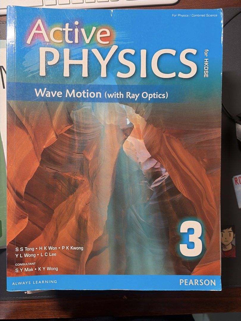 Active Physics 3 (HKDSE) - Wave Motion （分類：教科書）位於 Hong Kong。 由 steven820 提交（商品編號 1451661765，圖片 1）。簡介： 呢本係 Active Physics 3 嘅教科書，講波浪運動同埋光學。適合 HKDSE 學生用。書本有啲筆跡，但係唔影響閱讀。有埋書本嘅作者同埋顧問資料。 雖然封面舊 但係裏便無寫過野 冊子都有（有pdf）。