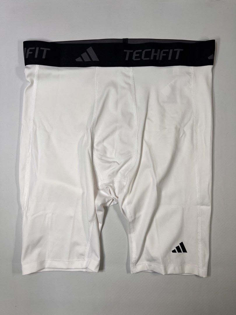 Adidas Techfit AEROREADY White Compression Shorts (Category: Activewear) located in Manila. Submitted by randsclothingstore (Listing ID 1442748632, Image 1). Description: BRAND: Adidas Size (Inch) ‼️Medida Size‼️ : W 30-32 Color Rate: 10/10 Condition: Brand New Issue: None - Blind Buy, Wrong Size 🧼 Items have been stored or thrifted — we highly recommend washing before wearing. 💡 Colors may vary slightly due to lighting and screen settings 🏷️ 