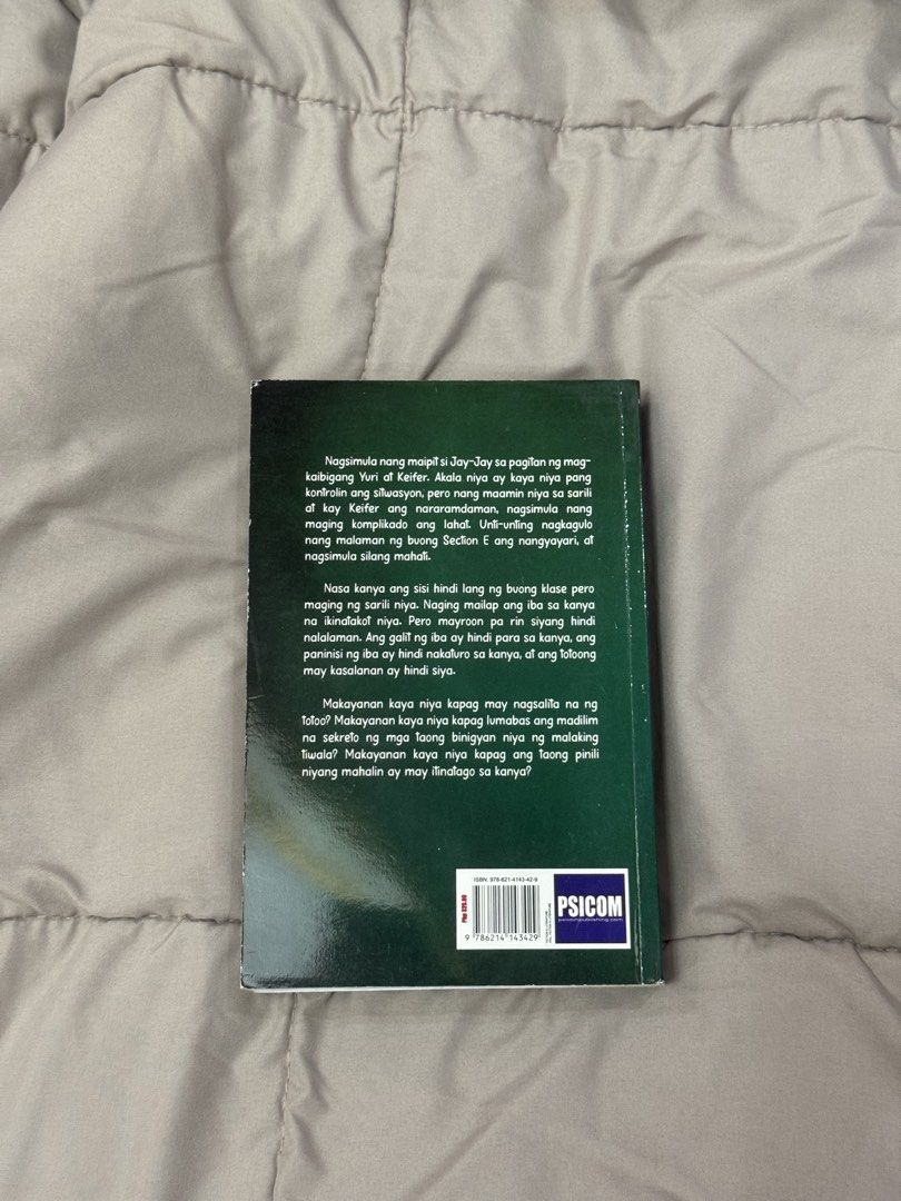 Ang Mutya ng Section E Book 2 Part 1 by Eatmore2behappy (Category: Storybooks) located in Manila. Submitted by belaved (Listing ID 1451687852, Image 3). Description: - Good condition - Unsealed - Book only - Opened once - No tanning - No annotations/tabs MOP: GCash .