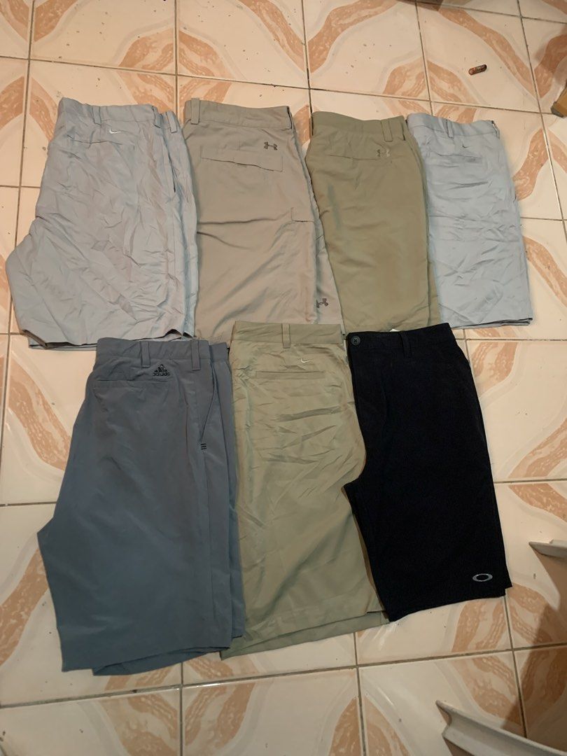 ASPACK (Category: Shorts) located in Manila. Submitted by rustylopez10023 (Listing ID 1451607128, Image 3). Description: ASPACK 3.5k (7pcs) AS NEW CONDITION AND AUTHENTIC 1 OAKLEY 2 UNDER ARMOUR 3 NIKE 1 ADIDAS ALL SIZE 36 LENGTH 20 NO ISSUE PWEDE SA MASELAN .