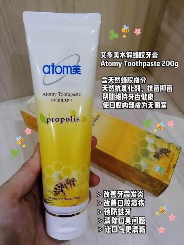 Atomy toothpaste (5 tubes ) (Category: Oral Care) located in Singapore. Submitted by AtomyCel82 (Listing ID 1450856475, Image 3). Description: Ready stock 2 packs Free delivery for Buy 4 packs .