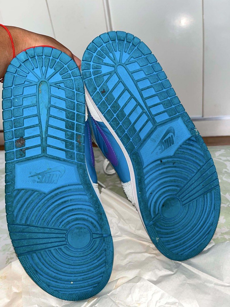 Authentic Air Jordan 1 Low SE 'University Blue' (Category: Sneakers) located in Manila. Submitted by ashcvx_ (Listing ID 1451560084, Image 3). Description: - Authentic Air Jordan 1 Low SE - Striking 'University Blue' colorway - Premium mix of suede and leather materials - Vibrant blue soles - Perfect for everyday casual style.