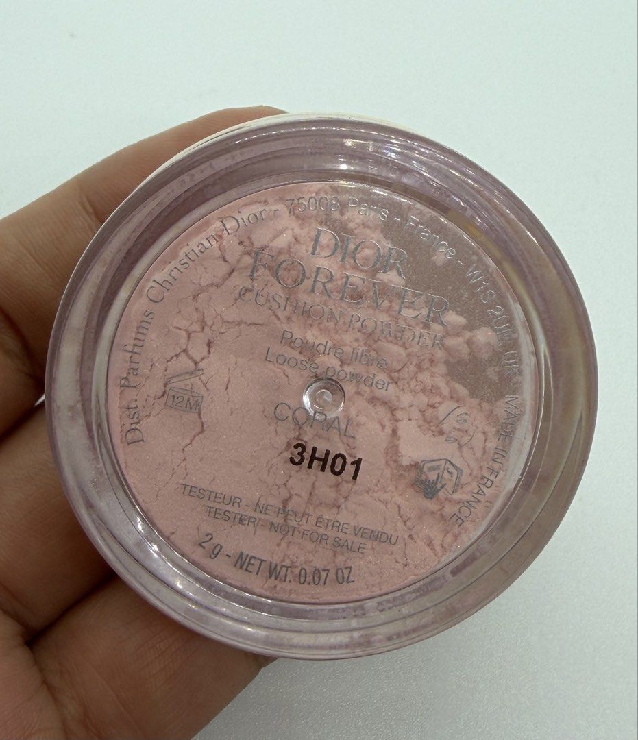 Authentic Dior Cushion Loose Powder Coral (Category: Makeup) located in Mandaluyong City. Submitted by elle_scent (Listing ID 1451693797, Image 3). Description: LAST PRICE POSTED 2g Like new konti lang po nagamit Coral No box As is Tester Location Mandaluyong Lalamove Grab Manila Area JRS for provincial area .