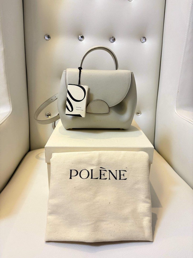 Authentic Polene Un Nano Numero (Category: Luxury Bags & Wallets) located in Paranaque City. Submitted by mars_eshoppe (Listing ID 1451576589, Image 1). Description: Consigned Item Guaranteed Original Inclusion Dust-bag and Box In Color Edition chalk textured .