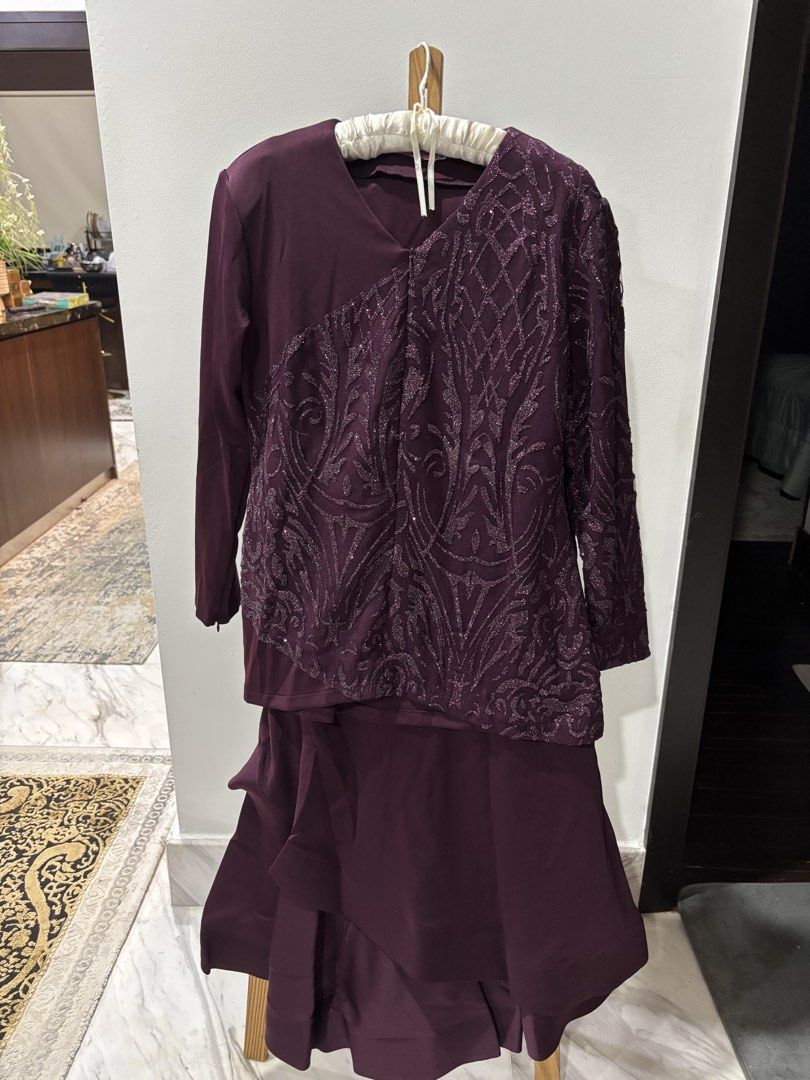 Baju Kurung Eggplant NurSajat Size XL (Category: Baju Kurung & sets) located in Cyberjaya. Submitted by _KaiRanpo (Listing ID 1451626474, Image 1). Description: Postage to WM RM10 / EM RM15 ❗️Postage Only❗️ Payment method through DuitNow Qr or Bank Transfer Material : heavy lycra strechable Skirts double layered .