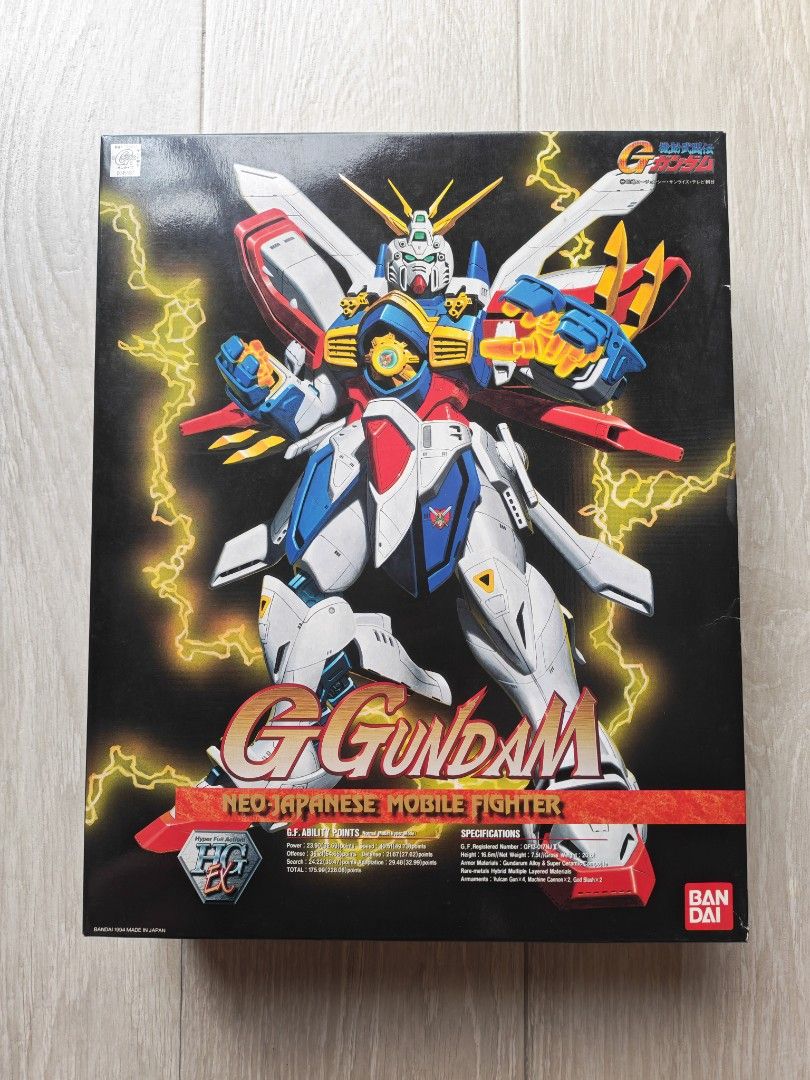 BANDAI 1/60 HG-Ex GOD GUNDAM 神高達 机動武鬥傳 G 高達 （分類：高達及模型組合）位於 Hong Kong。 由 toyman227 提交（商品編號 1451601837，圖片 1）。簡介： 產品收藏多年，外盒不完美。。