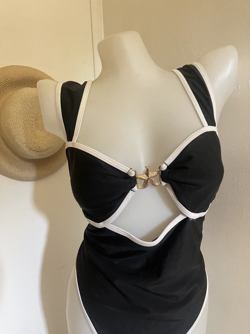 Black n white swimsuit (Category: Bikinis & Swimsuits) located in Taguig. Submitted by declutterwithtally (Listing ID 1451608656, Image 2). Description: 🌊 Preloved Swimsuits for Sale 👙 Available Styles: One-piece Two-piece Brands: Zaful and SHEIN Condition: Brand new (never worn) Like new (excellent condition) used 1-2x Size: Large on tag Best fits: Bust:40A Waist:30–32 inches Perfect for beach trips, pool days, vacations, or your next getaway!