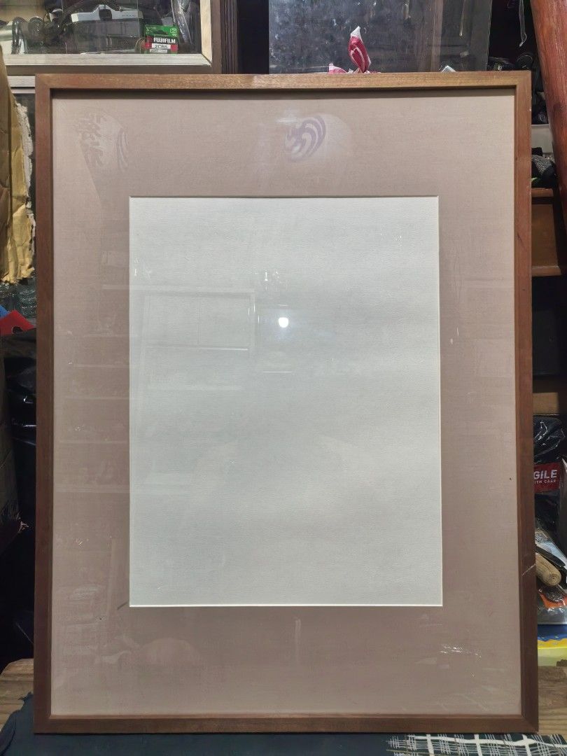 Blank Wood and Glass Frame (Category: Frames & Pictures) located in Cebu City. Submitted by dudes_villanueva (Listing ID 1451523338, Image 1). Description: Blank Wood and Glass Frame 📌 In excellent condition. Very few light scratch Display Area: L11.75xH15.5 in Frame Size : L18.75xH24.75 in.