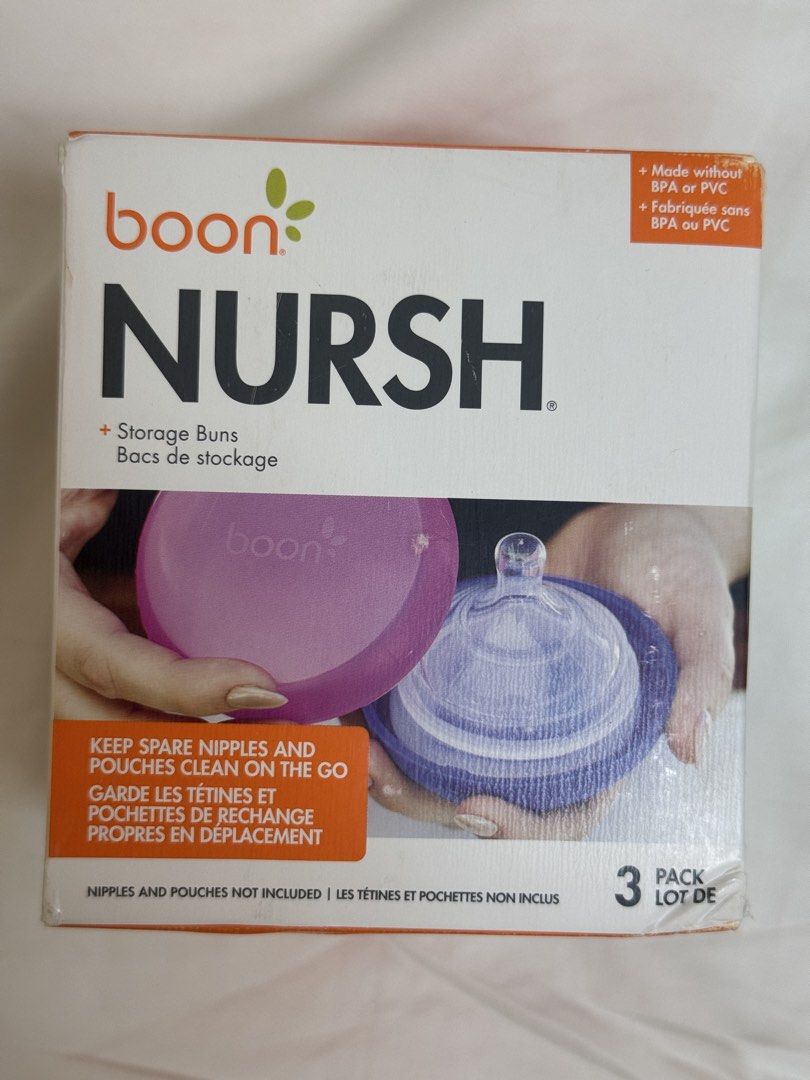 Boon Nursh 3 pack storage buns (Category: Breastfeeding & Bottle Feeding) located in Caloocan City. Submitted by cjw888 (Listing ID 1451537783, Image 1). Description: .