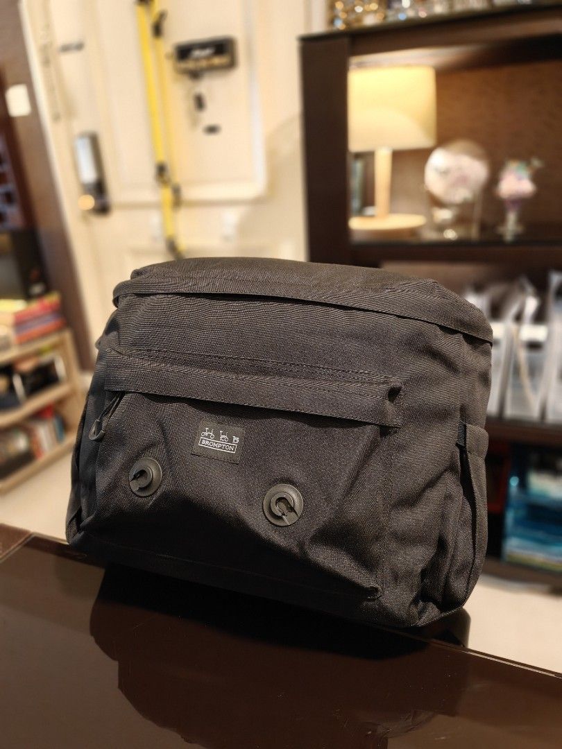 Brompton backpack (Category: Sling Bags) located in Singapore. Submitted by delaynomore_65 (Listing ID 1451588025, Image 5). Description: Original Brompton bag. Bought at Funan, seldom used. Self collect at 596288. Price is fixed..