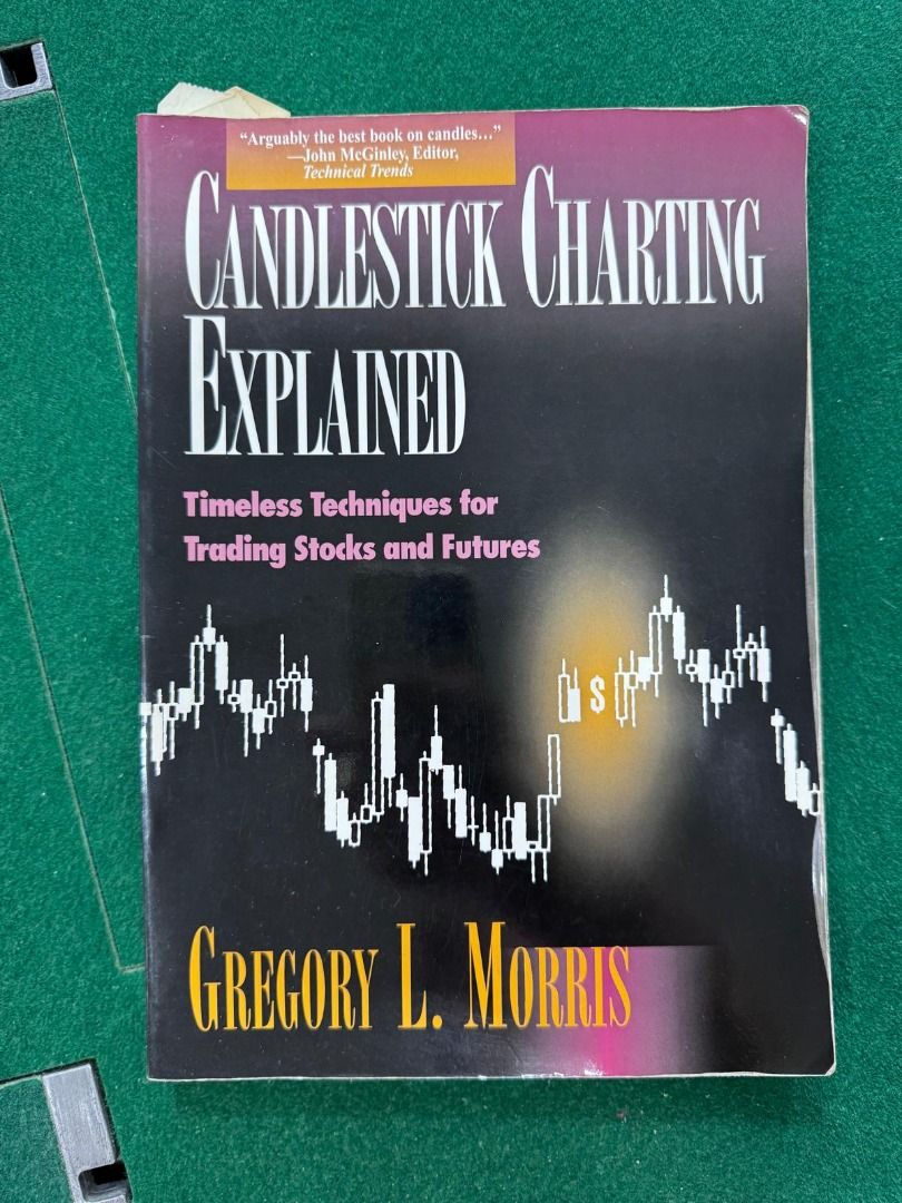 Candlestick Charting Explained (Category: Storybooks) located in Singapore. Submitted by swampy (Listing ID 1451561283, Image 1). Description: Pre-owned copy of “Candlestick Charting Explained” by Gregory L. Morris. Condition: Used, with visible shelf wear consistent with age. No missing pages noticed. Useful for readers interested in trading, technical analysis, charting, investing and financial markets. Self-collection in Ang Mo Kio preferred. 