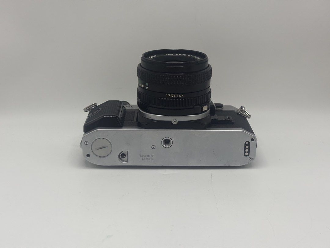 Canon AE1 Program (Category: Cameras) located in Kota Kinabalu. Submitted by vintage_xh (Listing ID 1451521152, Image 2). Description: Canon AE 1 Program ‼️Film Camera Function‼️ Shutter Working at every speed/ Canon NFD Lens 50mm 1:1.8No fungus no haze is clean and clear ✔️ Viewfinder has some dust but is clean and clean ☑️ LightMeter Working ☑️ Timer Working Light Seal Replace Battery 4LR44 x1 Camera body few light used mark rate it at 8.5/10 ‼