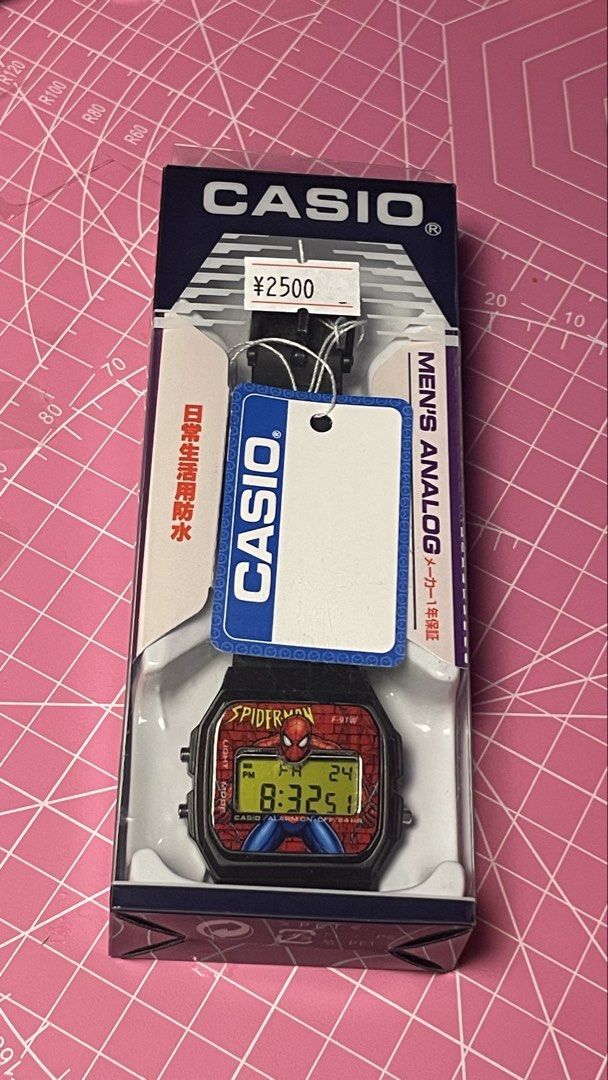 Casio F91W | Spiderman (Category: Men's Watches) located in Makati City. Submitted by maimai1103 (Listing ID 1451645927, Image 2). Description: .