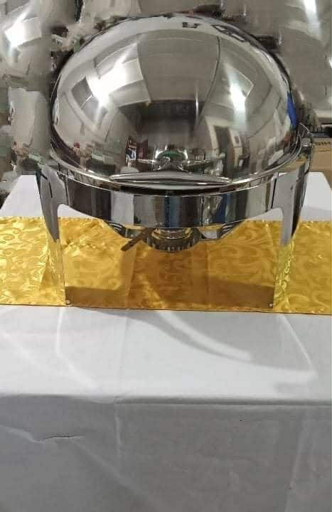 Chaffing Dish Rental (Category: Other Kitchenware & Tableware) located in Manila. Submitted by bing.02 (Listing ID 1451535732, Image 2). Description: - Full-size stainless steel chafing dish - Includes full-size food pan and lid - Keeps food warm, ideal for gatherings, parties, and catering - Sturdy stand with dedicated space for a fuel burner - Easy to set up and use for any occasion 📱0917 156 7261 📱0925 788 1972 📱0933 816 6880.