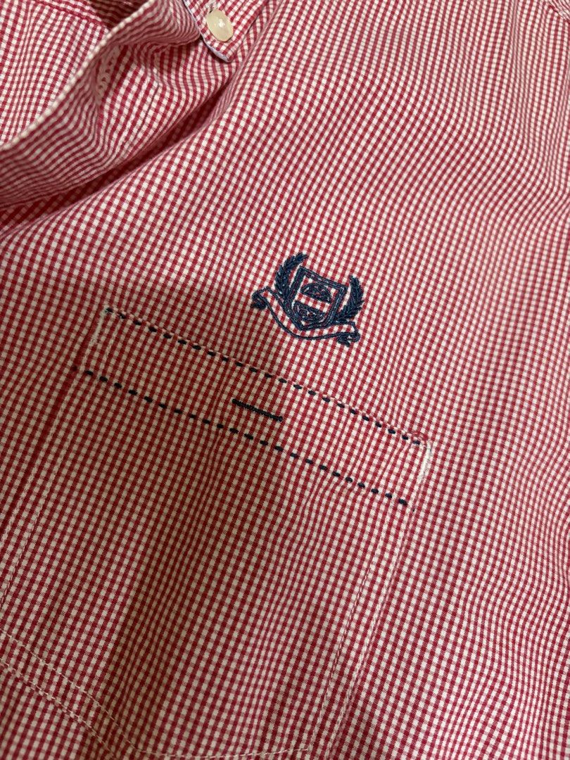 CHAPS red gingham check long sleeve button down (Category: Formal Shirts) located in Marikina City. Submitted by mifthrifs (Listing ID 1451639197, Image 2). Description: - rfs: decluttering - mop: gcash or gotyme - mod: lalamove / j&t - meetup: near marikina pasig station 📍marikina, lower antipolo proceeds will go to feeding stray cats and dogs ü!.