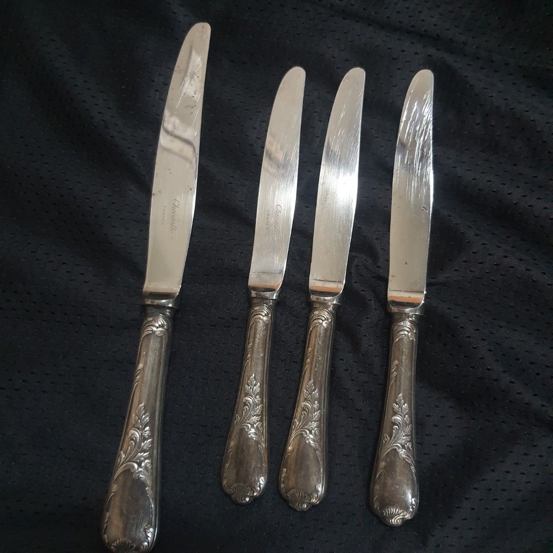 Christofle France knife (Category: Knives & Chopping Boards) located in Quezon City. Submitted by kentgenerosaalong (Listing ID 1451697738, Image 1). Description: selling as set we own this for almost 20years see condition selling for 4000php as set lo commonwealth QC.